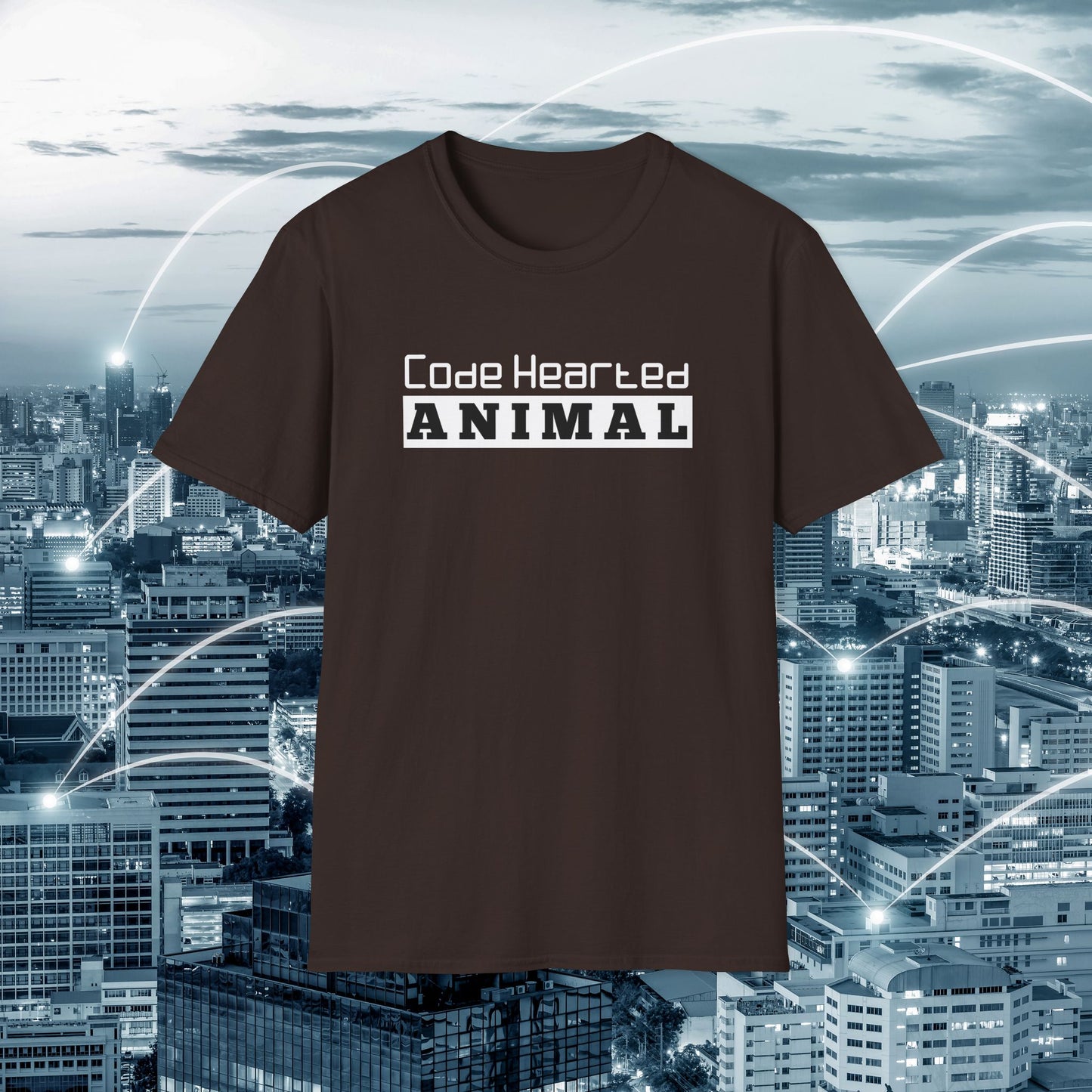 SHIRT Code hearted animal | Programmer shirt | Adult Unisex Ultrasoft Cotton