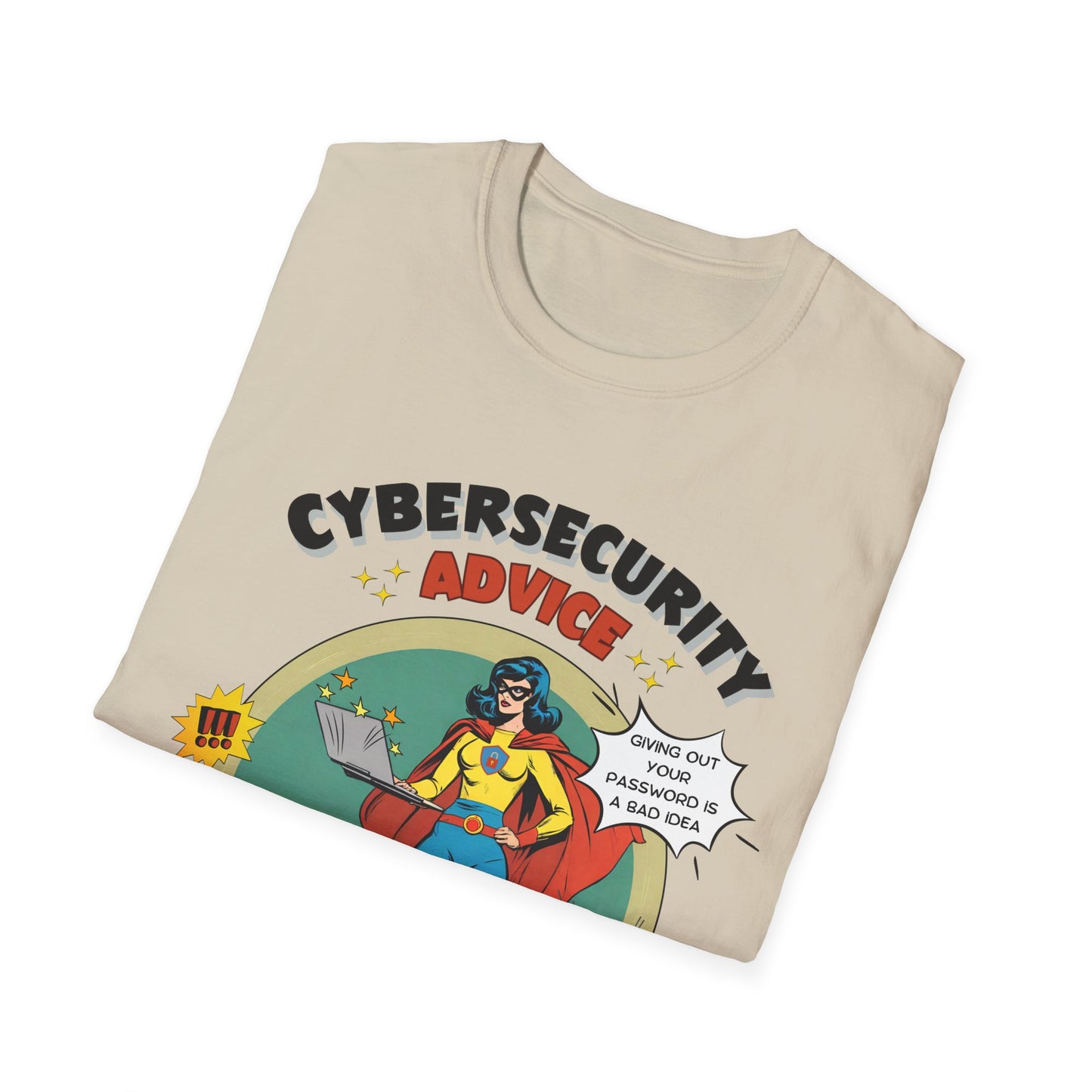 Women in stem Superhero shirt | Female Cybersecurity Advice | Vintage comic style