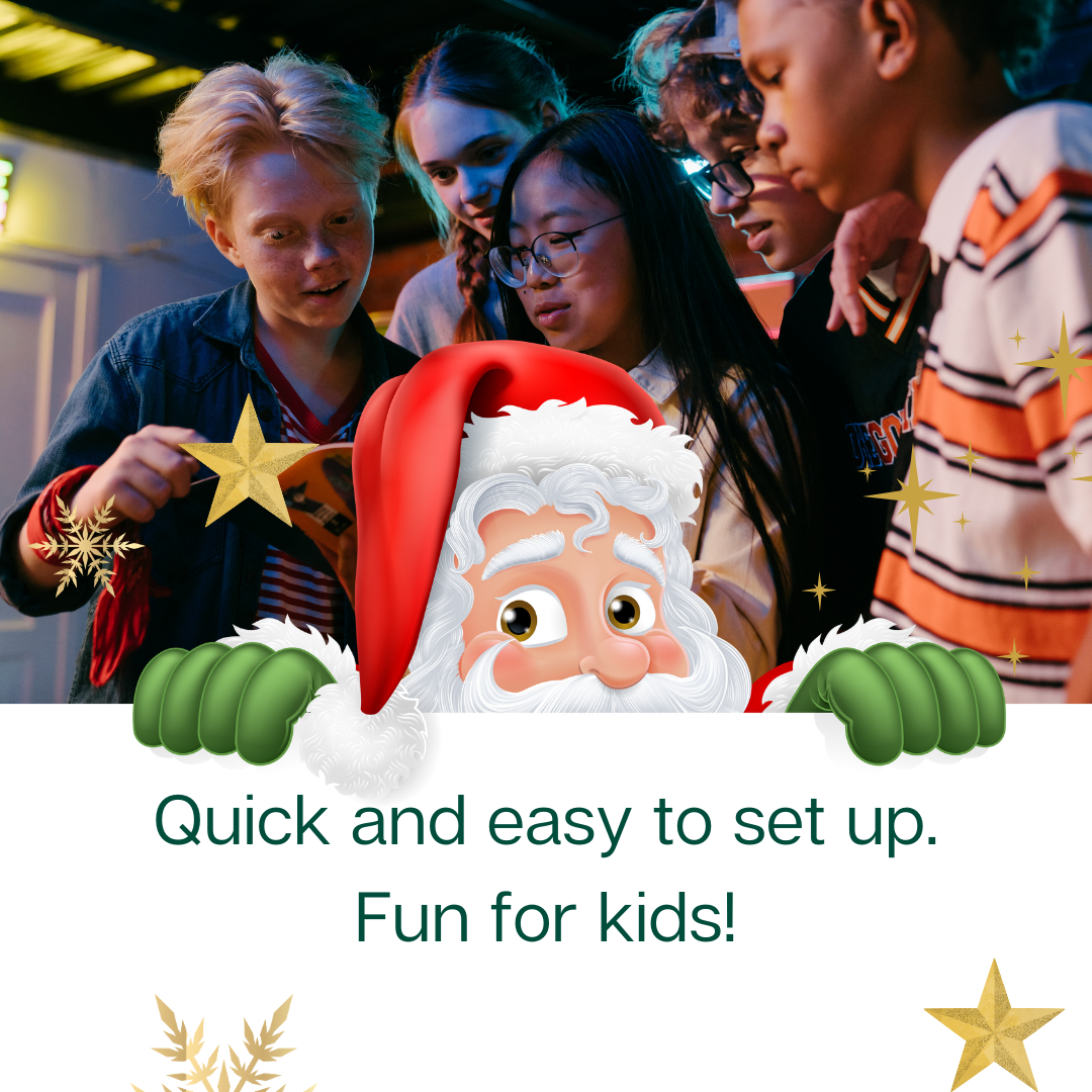 Christmas Hunt Set 1: 5 Christmas Scavenger Hunt for Kids | Stocking Clues | Christmas Games for Children | Rhyming Santa Clues | Instant Download