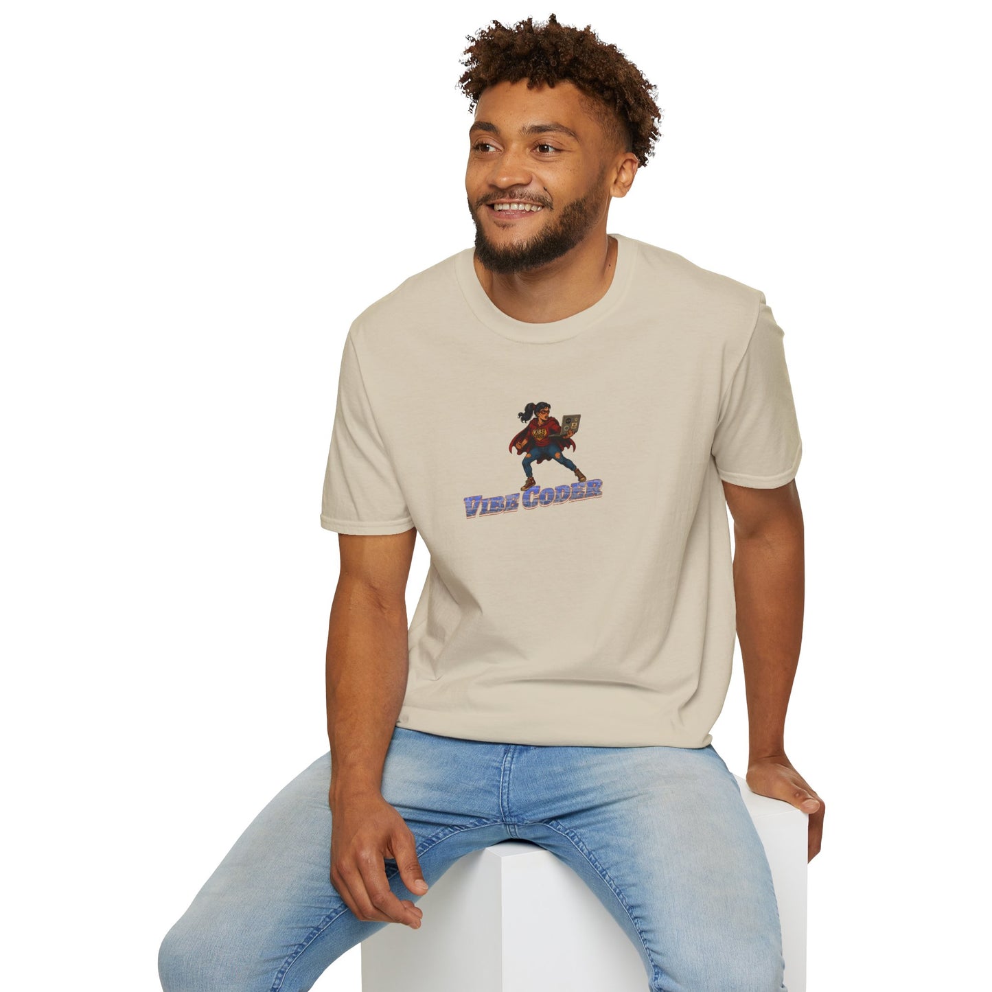 Vibe Coder LIfestyle Shirt | Super Hero Girl Vibe Coding | Funny Tech shirt for Women | Girls in STEM shirt