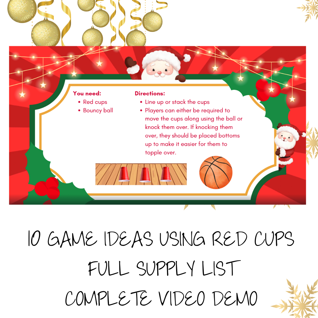 Red Cup Games for Christmas, New Year’s & Classroom Parties | Over 10 Easy Holiday Party Games