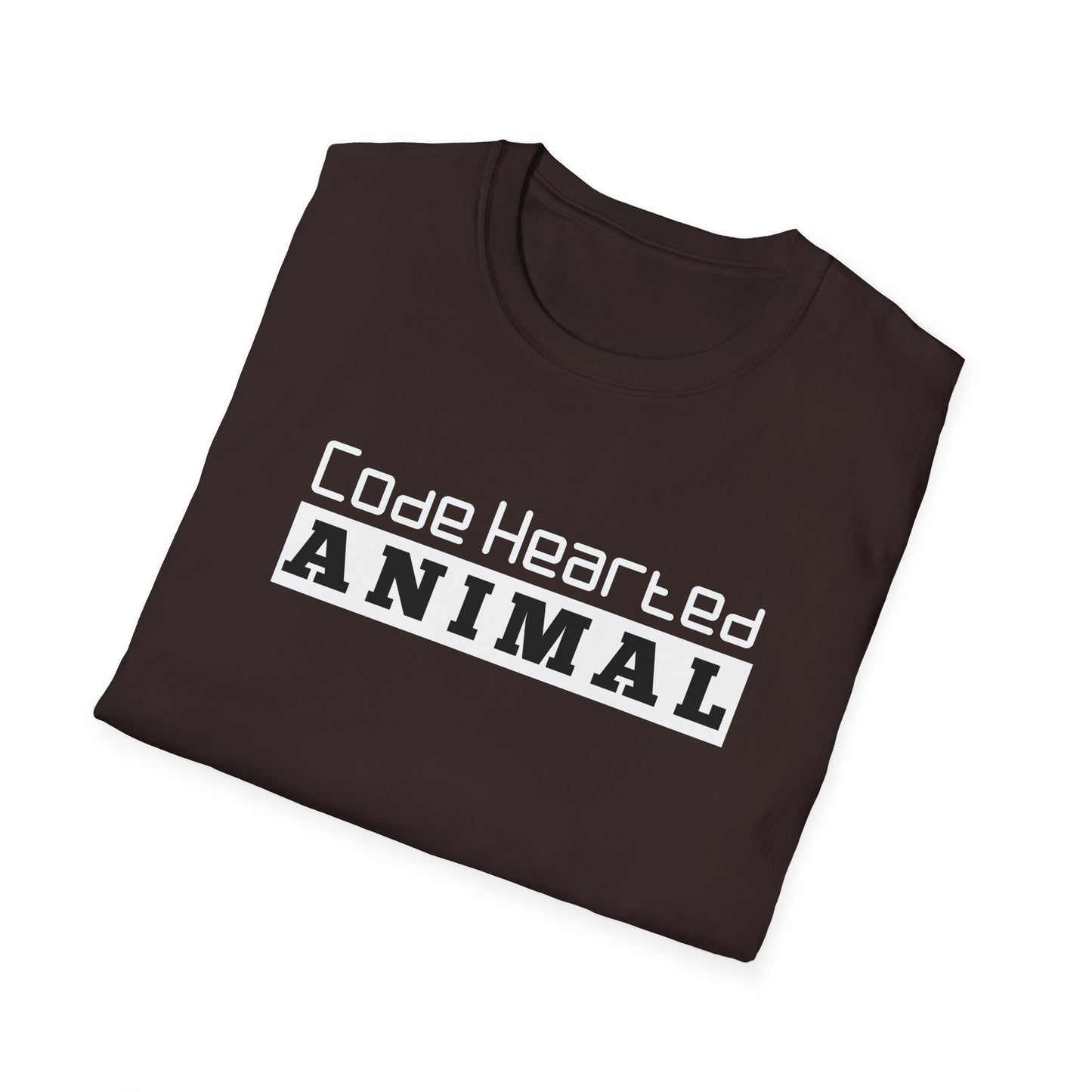 SHIRT Code hearted animal | Programmer shirt | Adult Unisex Ultrasoft Cotton