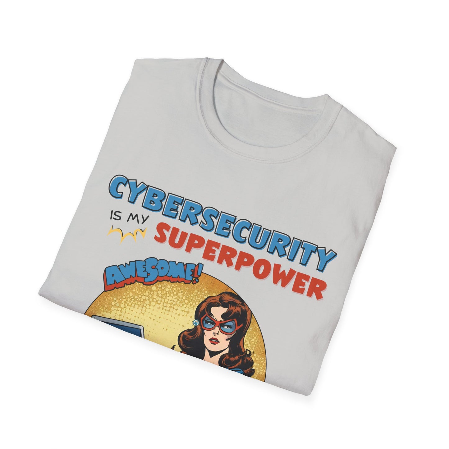Women in stem  Cyber Security is my Superpower shirt | Cybersecurity Superhero shirt | Vintage Comic book style