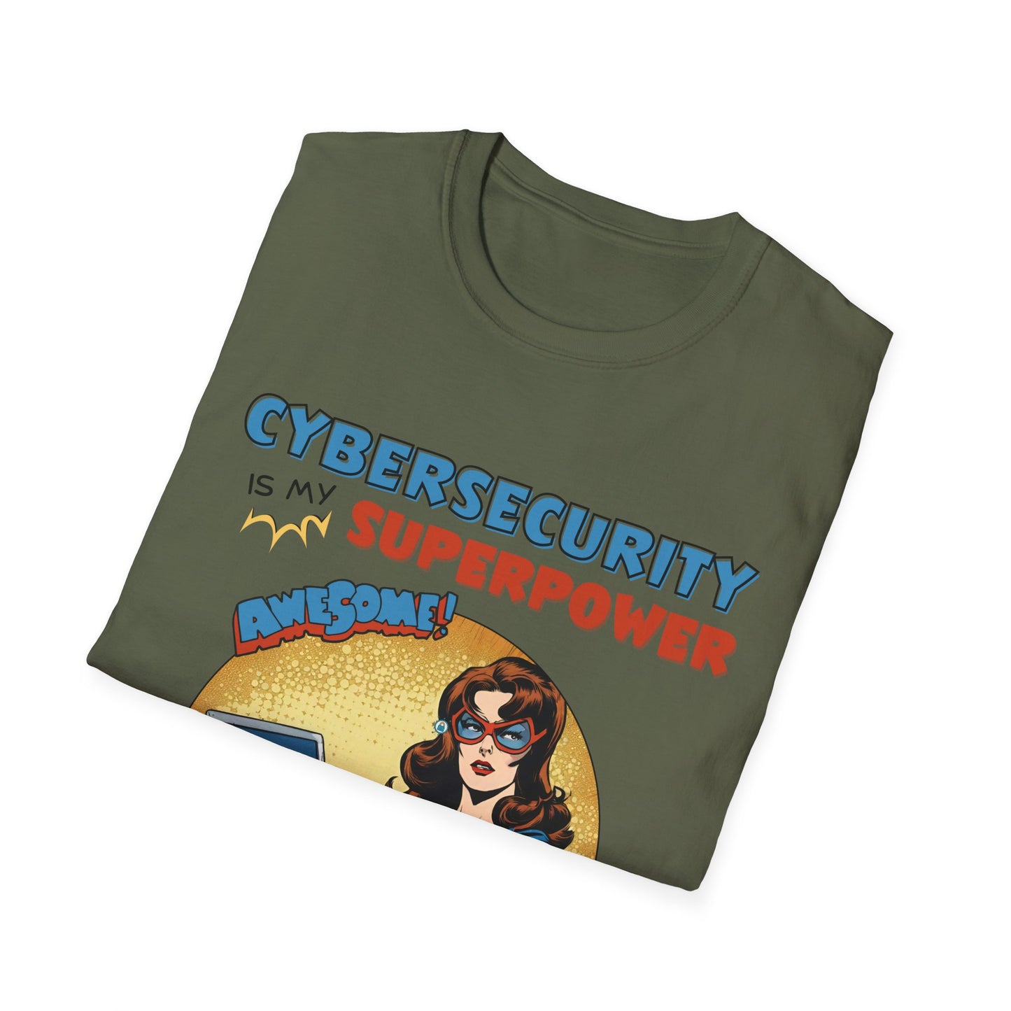 Women in stem  Cyber Security is my Superpower shirt | Cybersecurity Superhero shirt | Vintage Comic book style
