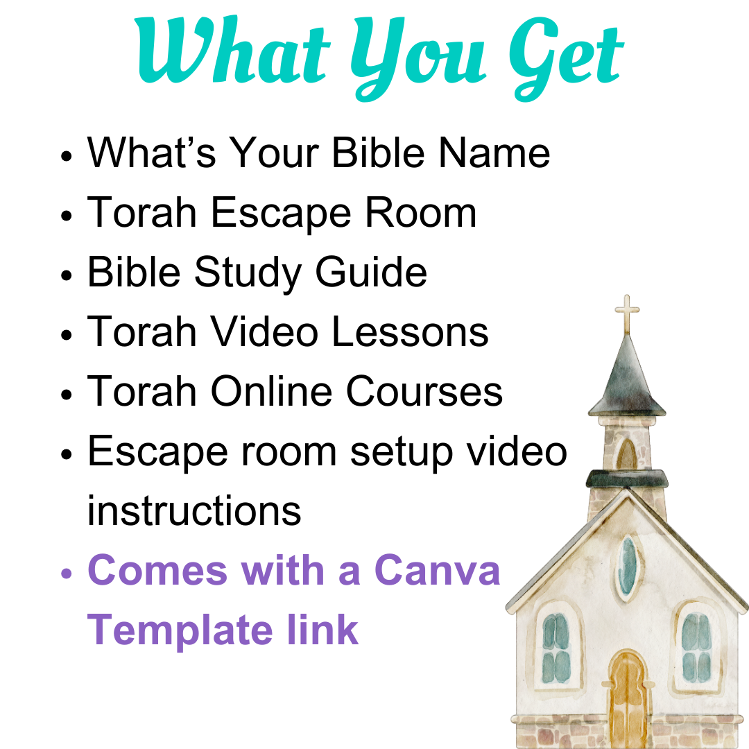 Torah Escape Room Digital Files | Interactive Bible Learning Activity for Jewish & Christian Education | Instant Download