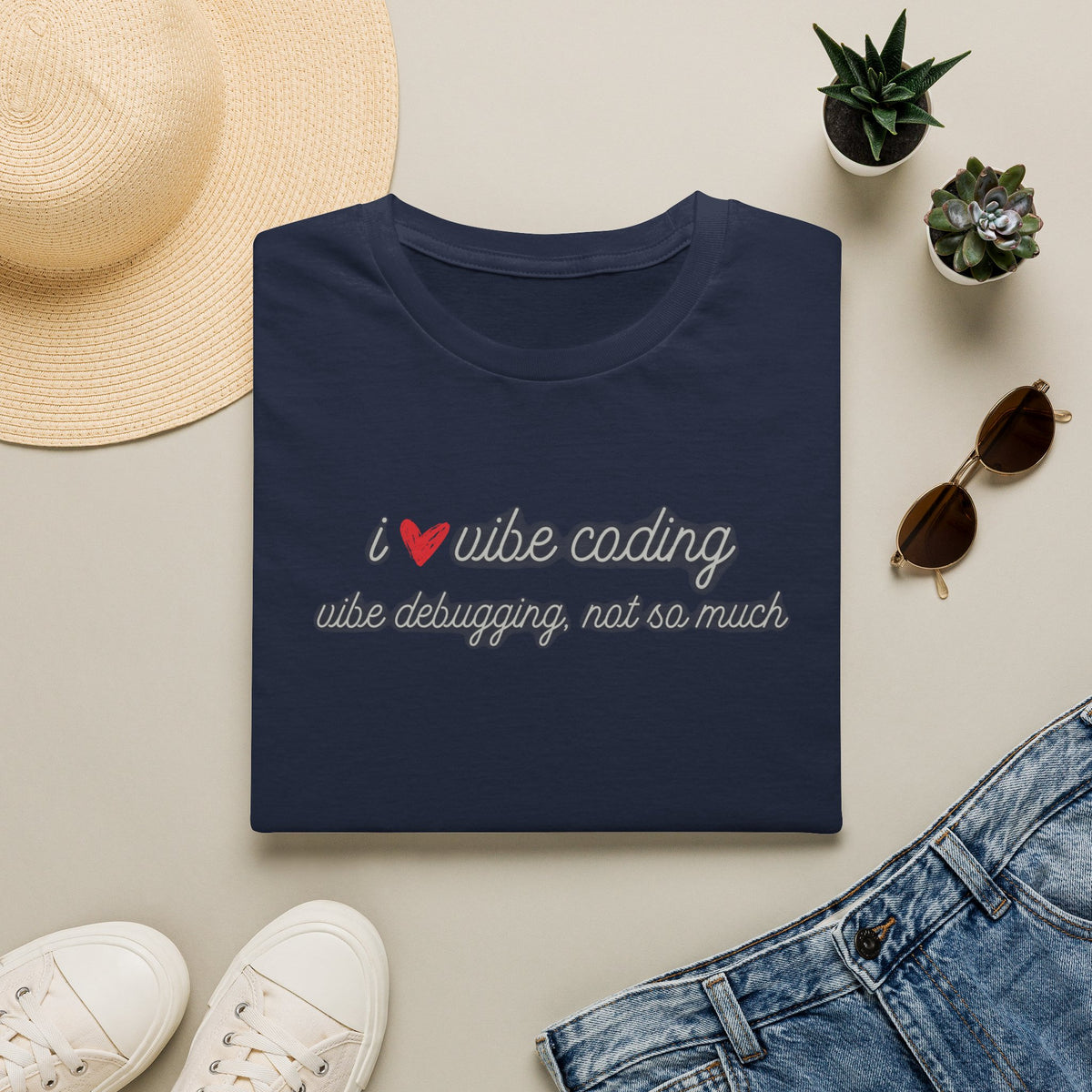 I love Vibe Coding, Debugging Not so much Vibe Coder shirt | For anyone who loves using to Vibe Code but hates debugging | Tech shirt