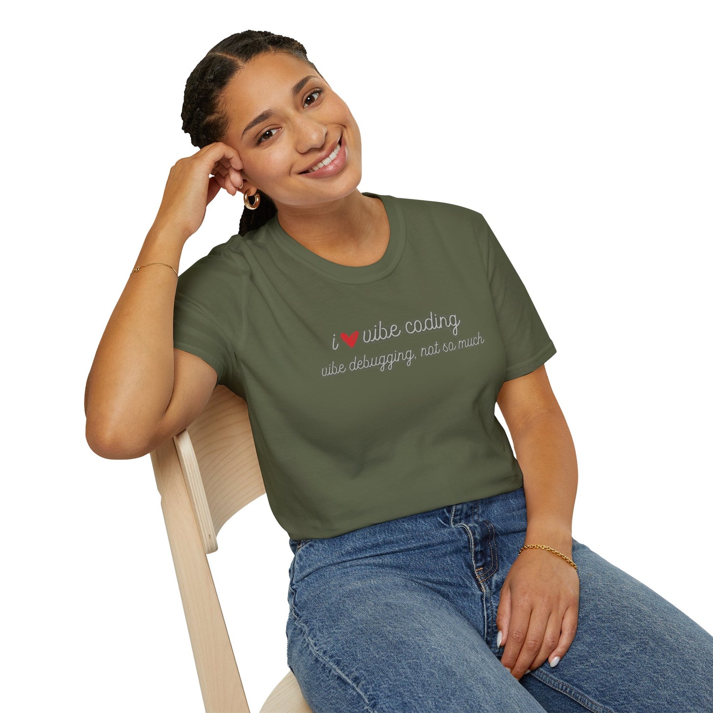 I love Vibe Coding, Debugging Not so much Vibe Coder shirt | For anyone who loves using to Vibe Code but hates debugging | Tech shirt