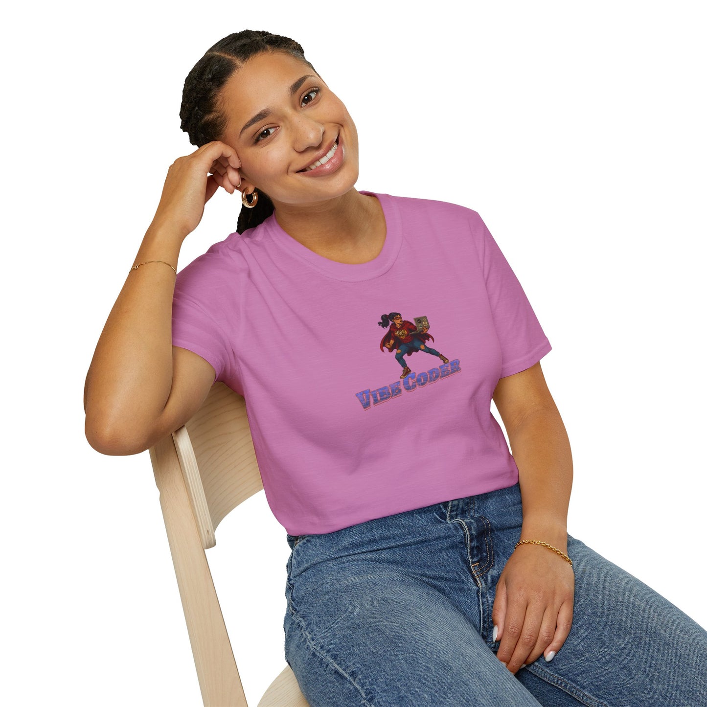 Vibe Coder LIfestyle Shirt | Super Hero Girl Vibe Coding | Funny Tech shirt for Women | Girls in STEM shirt