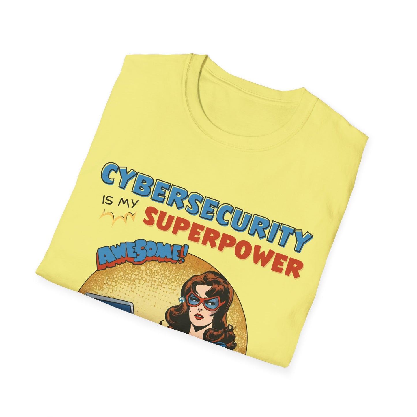 Women in stem  Cyber Security is my Superpower shirt | Cybersecurity Superhero shirt | Vintage Comic book style