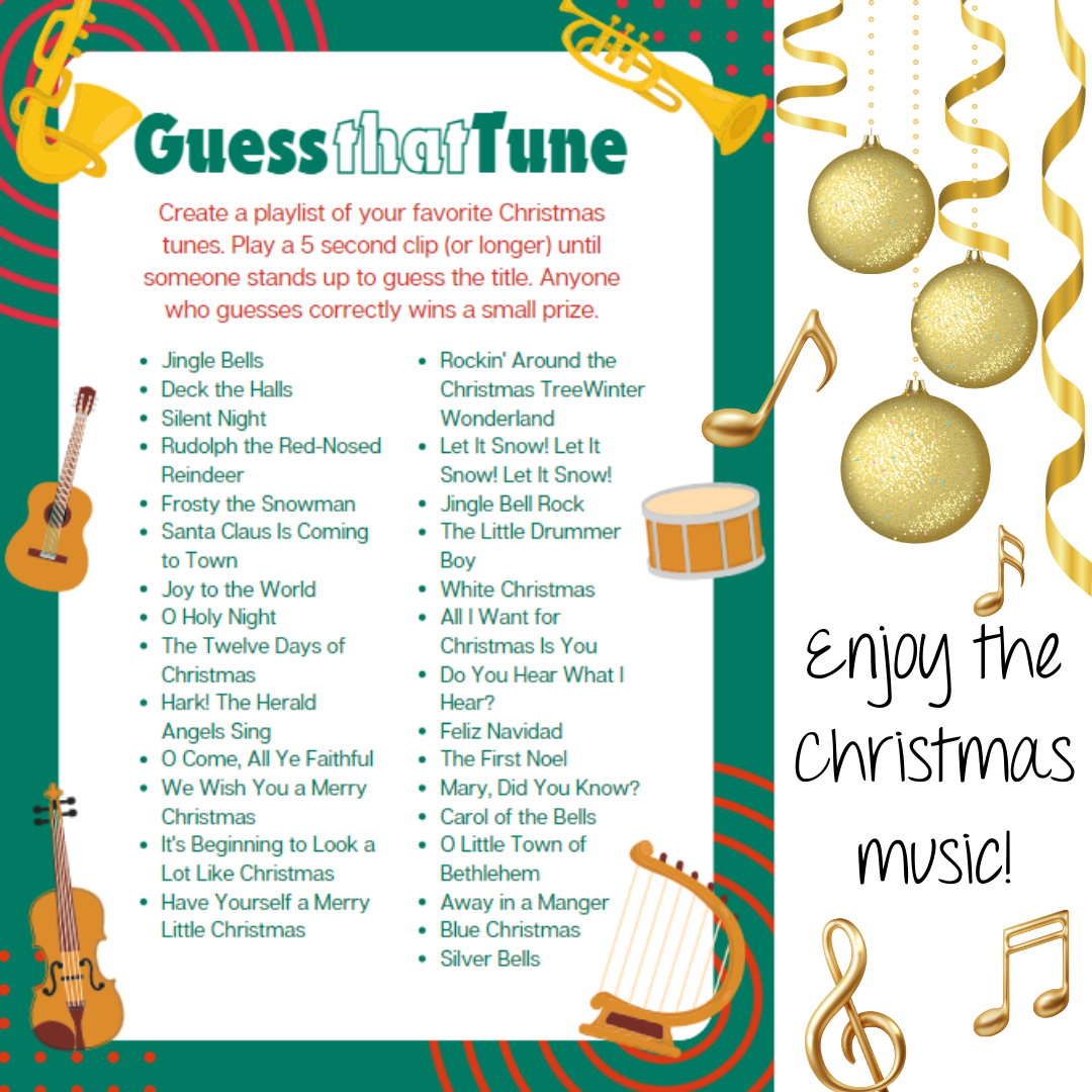 Christmas Games Set 1: Party Games for Large Group | Holiday Office Party | Staff Meeting | White Elephant Gift Exchange | Instant Download