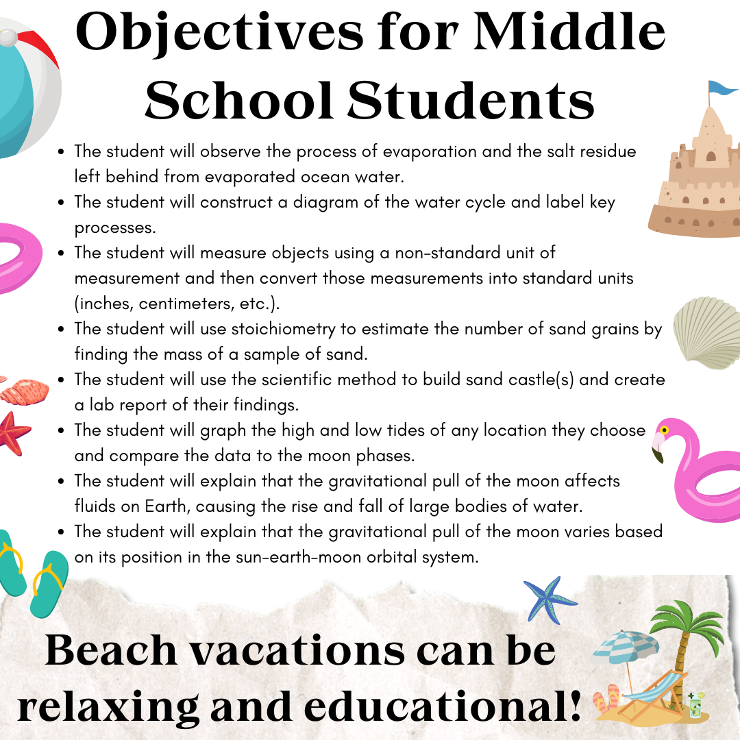 STEAM Seekers Math Science Beach Vacation Lesson Plans | Homeschool Beach Lessons | Instant Download