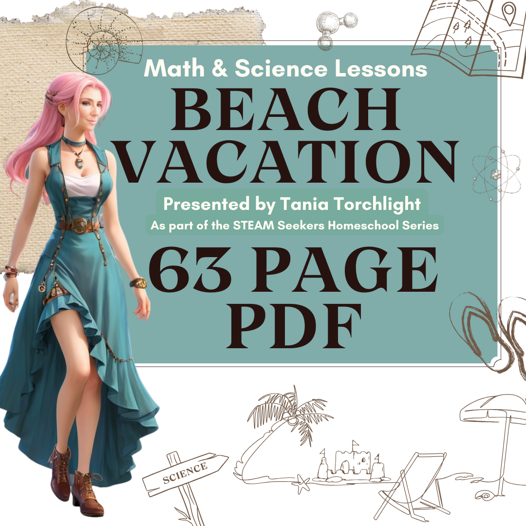 STEAM Seekers Math Science Beach Vacation Lesson Plans | Homeschool Beach Lessons | Instant Download
