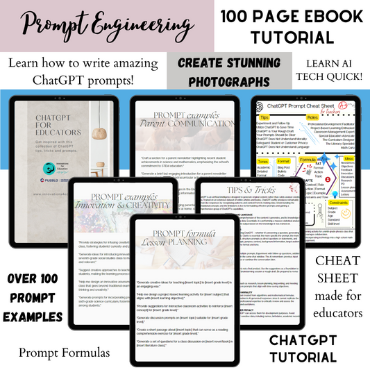 Teachers Guide: ChatGPT for teachers 100 ChatGPT prompts for teachers & educators | ChatGPT for education ChatGPT AI Prompt Engineering f Instant Download