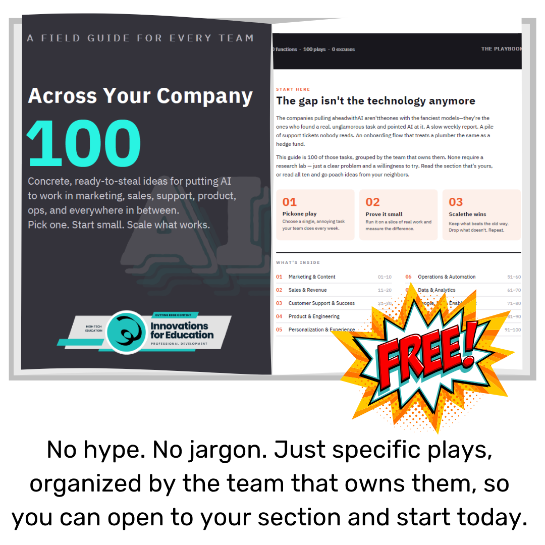 FREE GIFT 100 Ways to Use AI Across Your Company | Ready to use Prompts