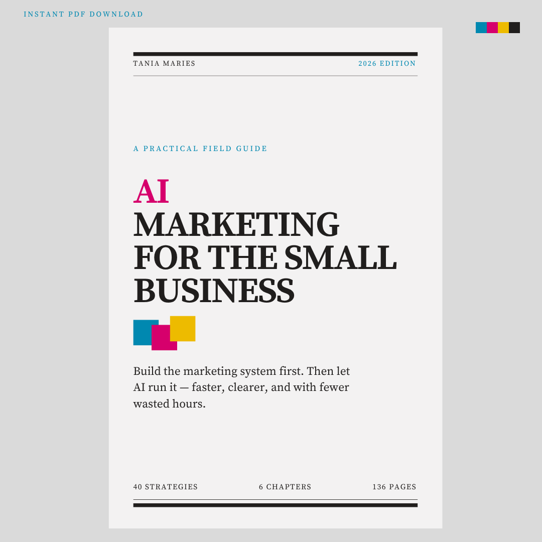 Digital Download AI Marketing for the Small Business | A Practical System for Attracting Customers, Saving Time, and Growing Sales with AI