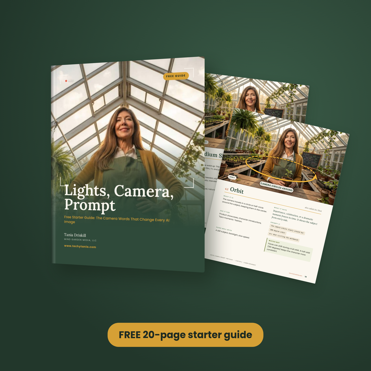 FREE GIFT: AI Images & Video 20-page guide that shows how one camera word changes an AI image, with a real example for every term.