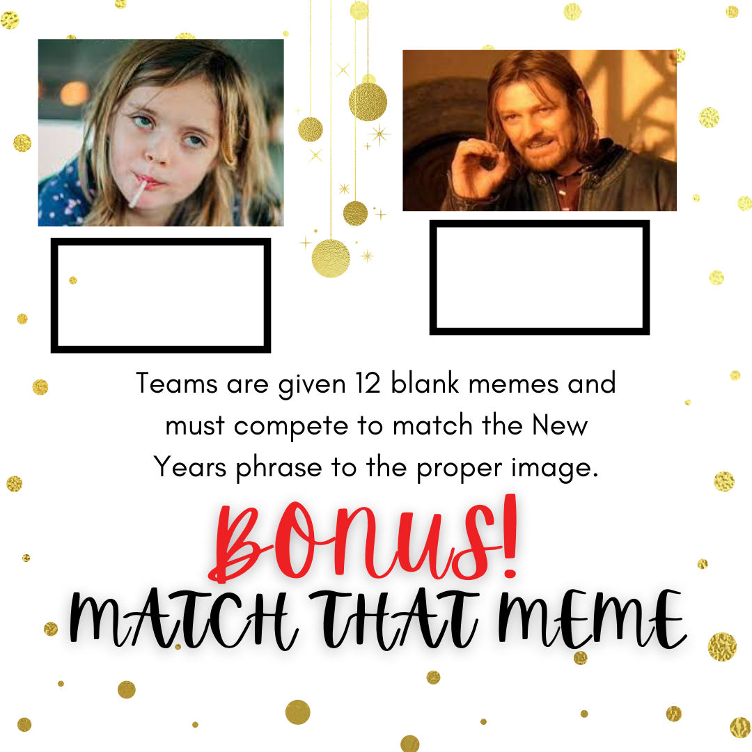 New Years Games Set 1: 5 Games for Teacher Meetings | 2024 New Years Challenges for Educators | Find Your 2025 Teacher Name | Staff Meetings  Instant Download