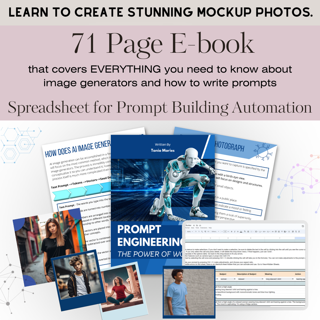 AI Photographs | Learn ChatGPT | Learn to Create realistic POD mockups | Custom Shirt Mockups Canva Magic  Instant Download