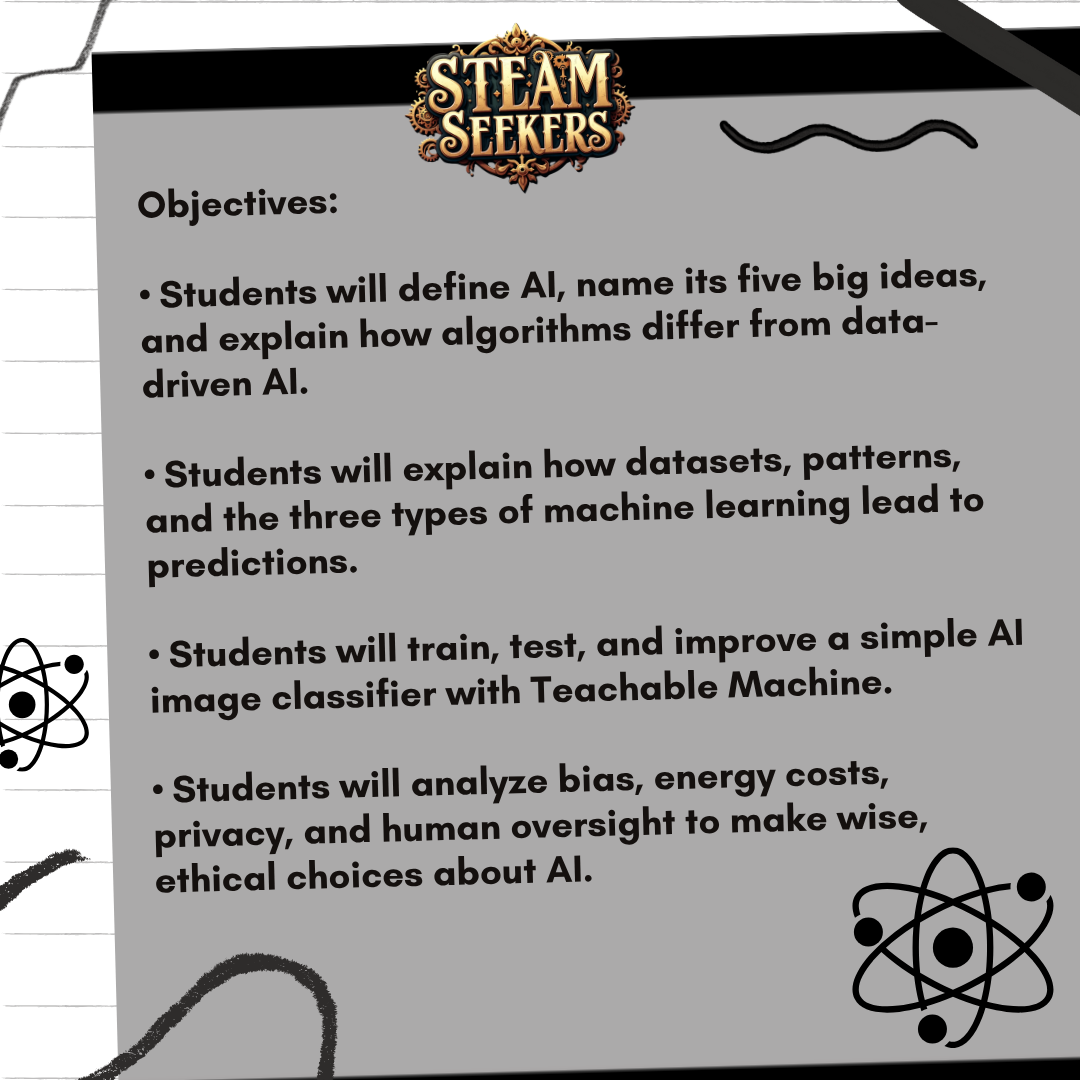 STEAM Seekers | What is AI | Middle School Story-Driven Lesson on Machine Learning