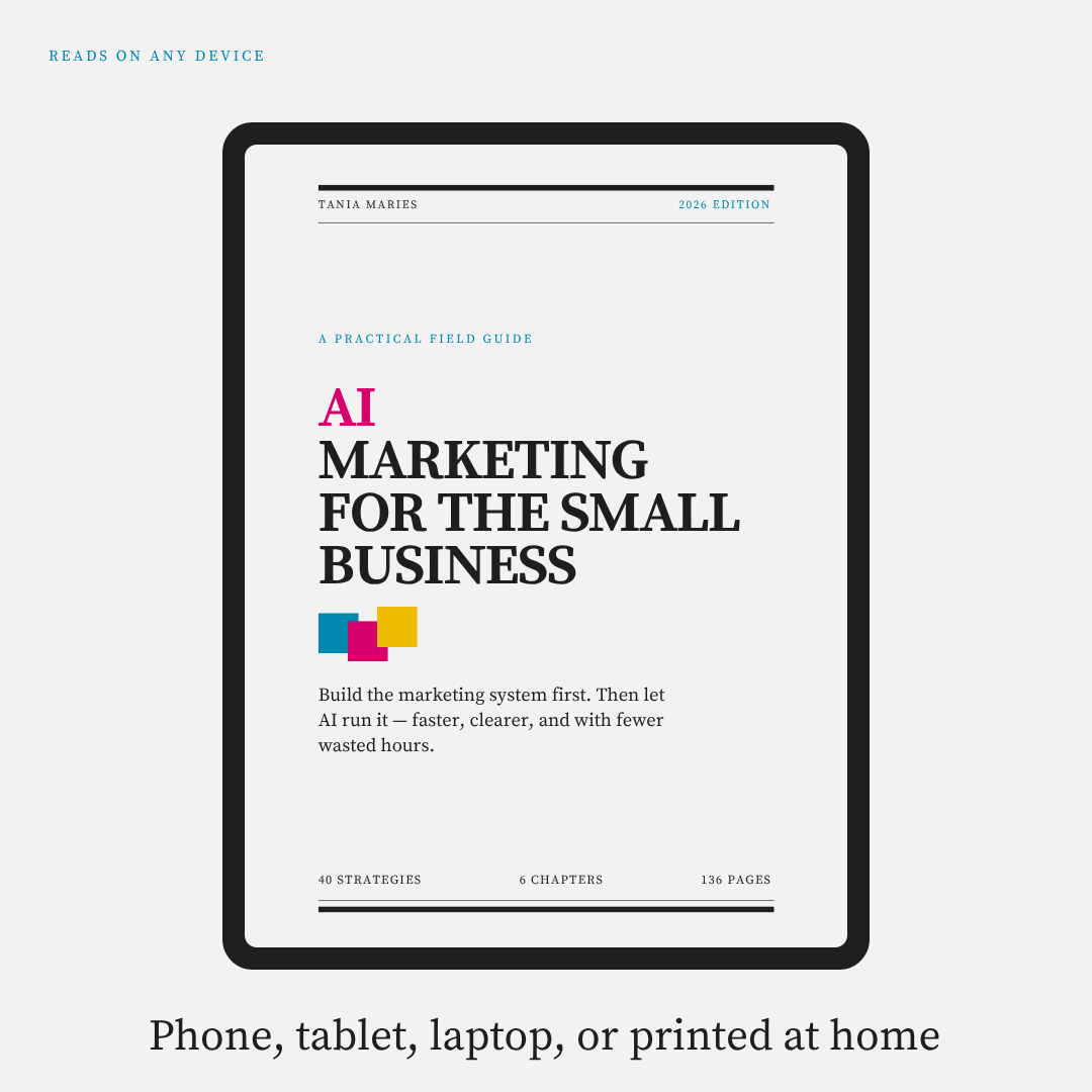 Digital Download AI Marketing for the Small Business | A Practical System for Attracting Customers, Saving Time, and Growing Sales with AI