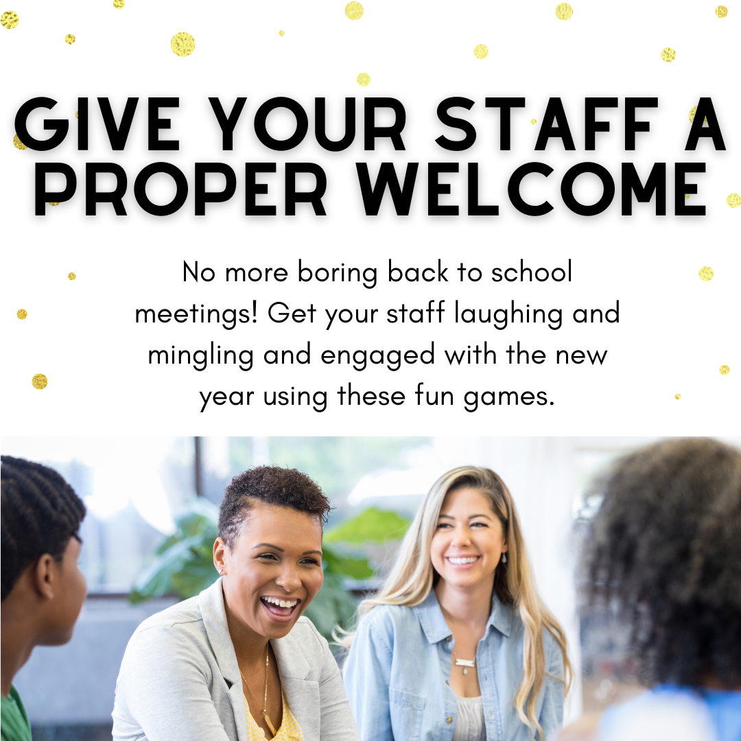 New Years Games Set 1: 5 Games for Teacher Meetings | 2024 New Years Challenges for Educators | Find Your 2025 Teacher Name | Staff Meetings  Instant Download