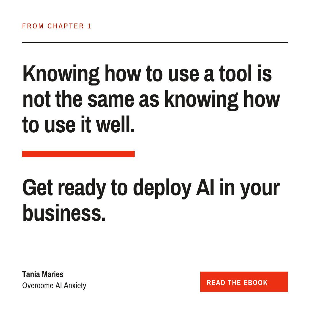Digital Download: Overcome AI Anxiety and Cross the Valley of Despair A practical guide for small business owners and professionals