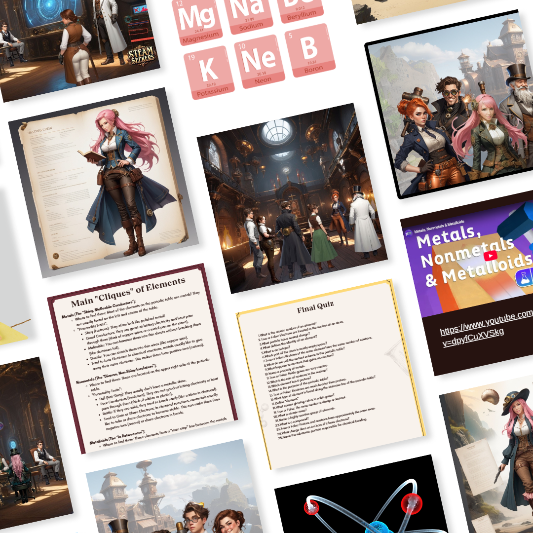 STEAM Seekers | Middle School Atomic Structure and Periodic Table Curriculum | Math & Science Lesson Plans