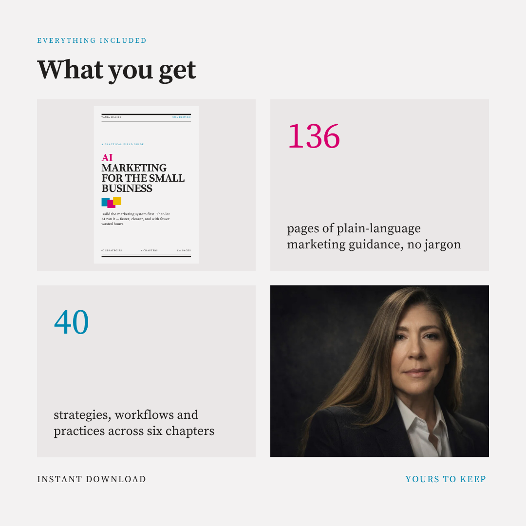 Digital Download AI Marketing for the Small Business | A Practical System for Attracting Customers, Saving Time, and Growing Sales with AI